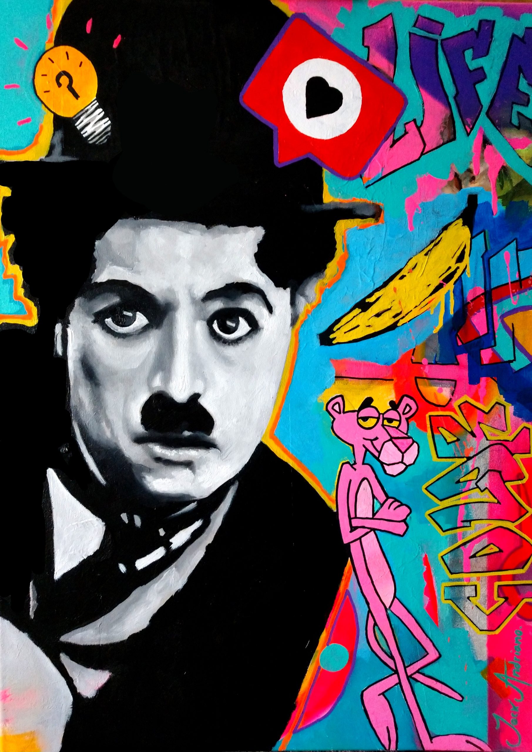Charlie Chaplin & Pink Panther
